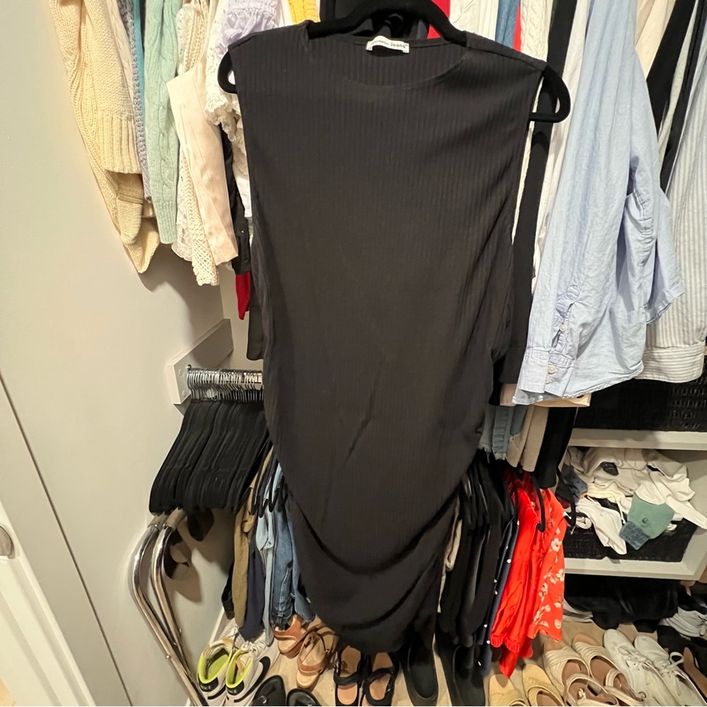 Reformation Mally Sleeves Rib Dress  (Plus Size) - Picture 3 of 8